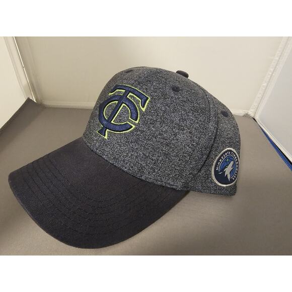 Minnesota Twins Hat/Cap - w/Timberwolves Logo - Grey and Green - Melonwear - Picture 1 of 7